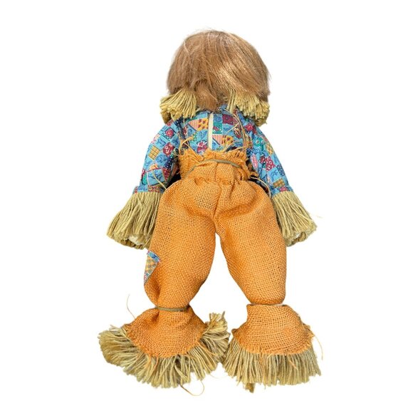 Vintage Effanbee Scarecrow Doll 1979 With Patchwork Outfit & Straw Accents - Picture 4 of 6